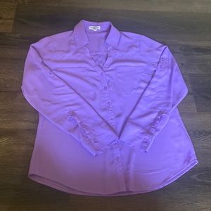Purple portofino button down